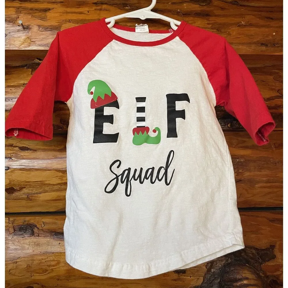 Elf Squad Christmas Holiday Shirt Size 4T‎